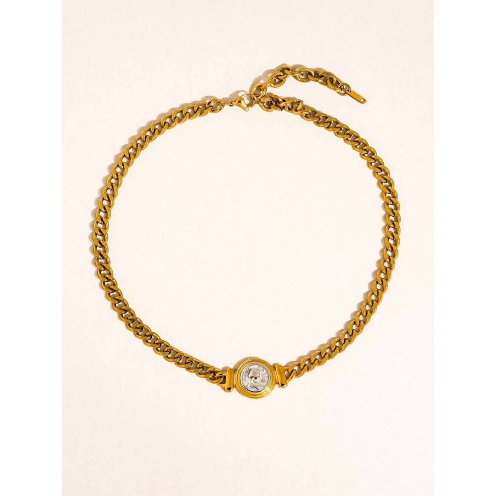 NEW CHANSUTTPEARLS women's bella necklace in gold